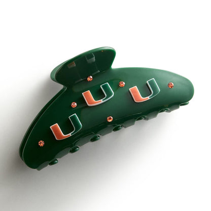 BaubleBar Miami Hurricanes Green Hair Claw Clip