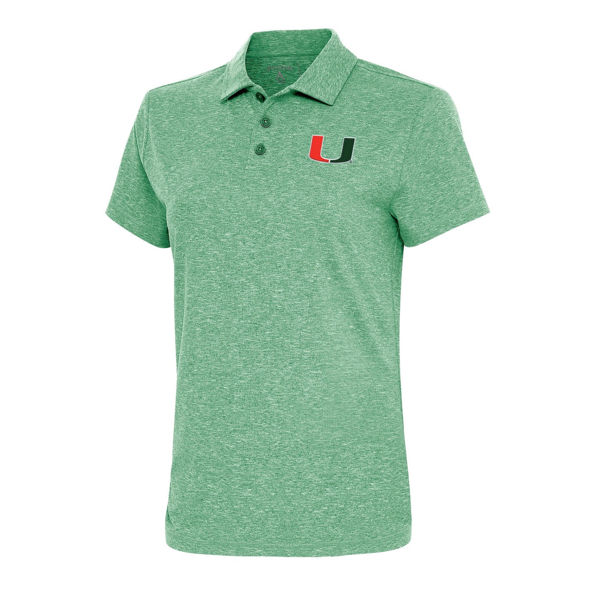 Antigua University of Miami Women&#39;s Green Polo