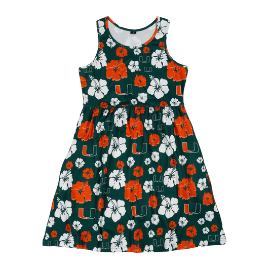 Foco Women's Miami Hurricanes Floral Dress