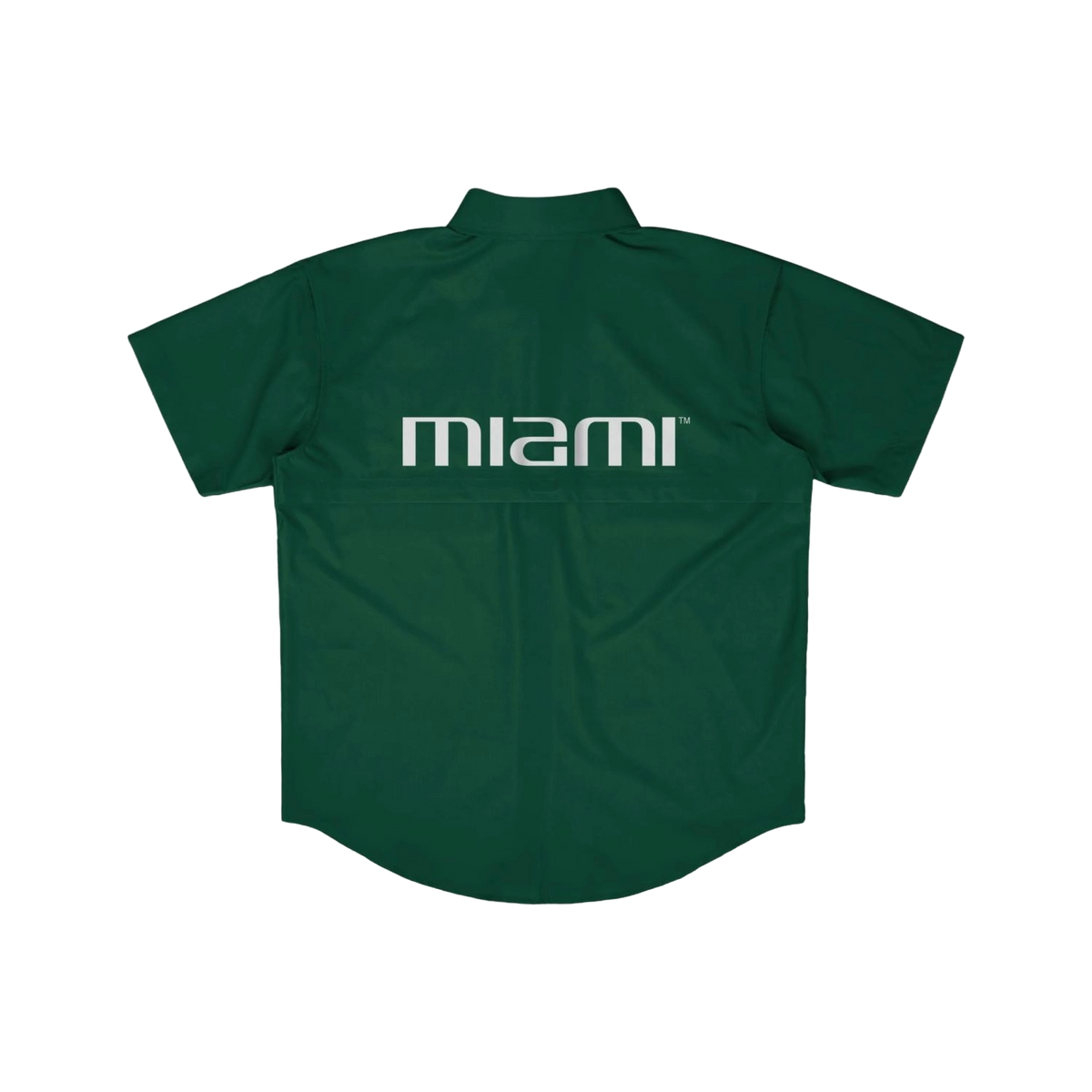 FOCO Miami Hurricanes Green Gone Fishing Button Up Shirt