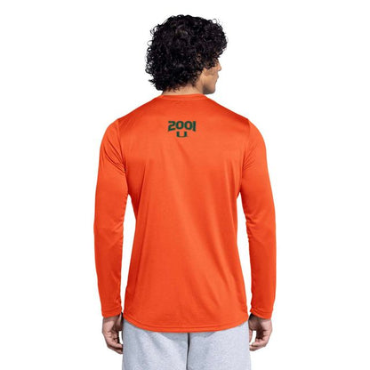 adidas Miami Hurricanes Orange 2001 Collection Longsleeve Sebastian T-Shirt