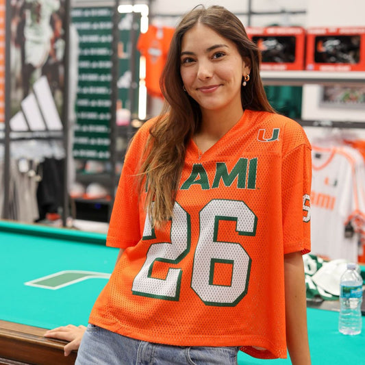 ESTABLISHED & CO. Miami Hurricanes Women’s Orange The Boyfriend Jersey