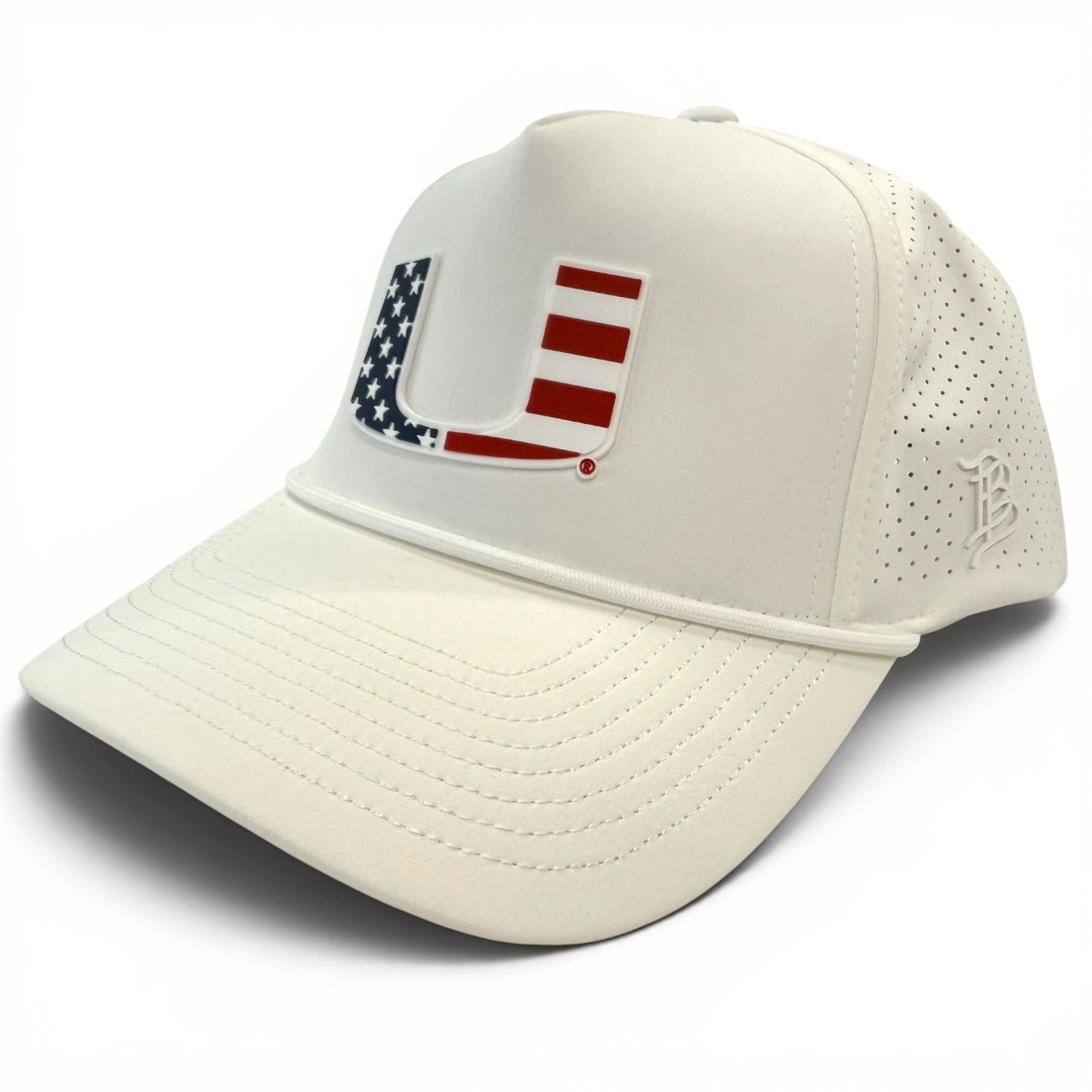 Branded Bills Miami Hurricanes White USA X Gen Performance Hat