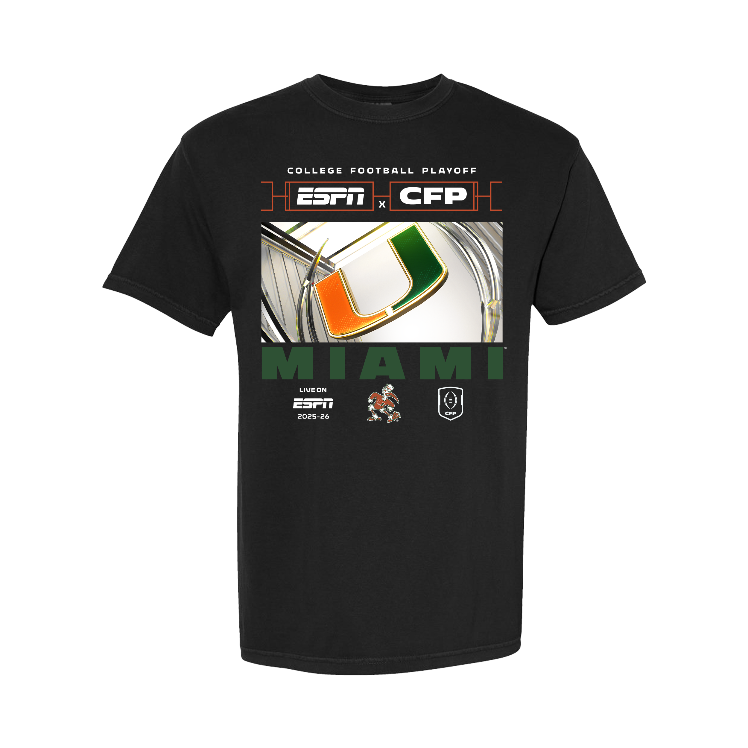 Something Inked Miami Hurricanes Black ESPN College Gameday College Fo ...
