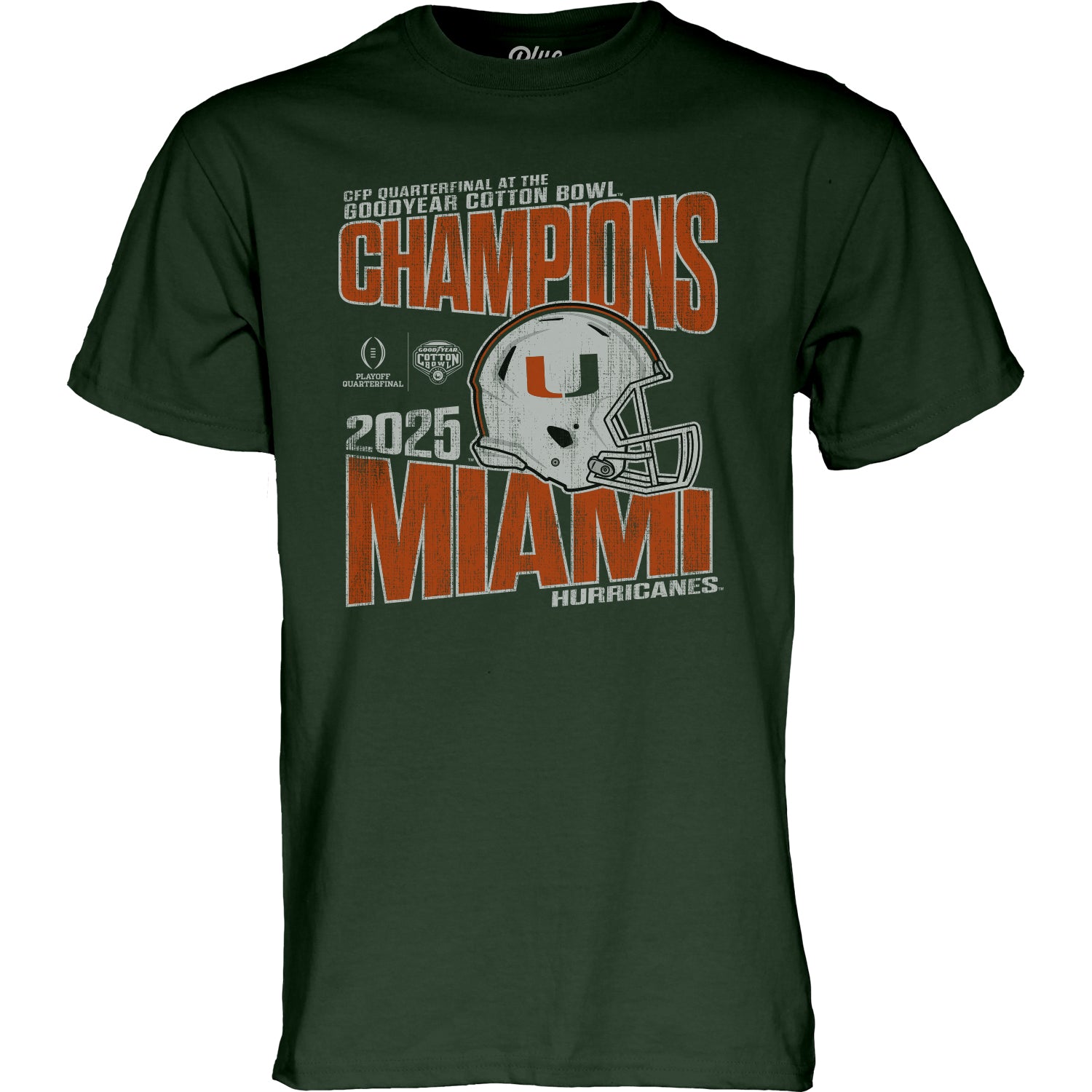 Blue 84 Miami Hurricanes Green 2025 College Football Playoff