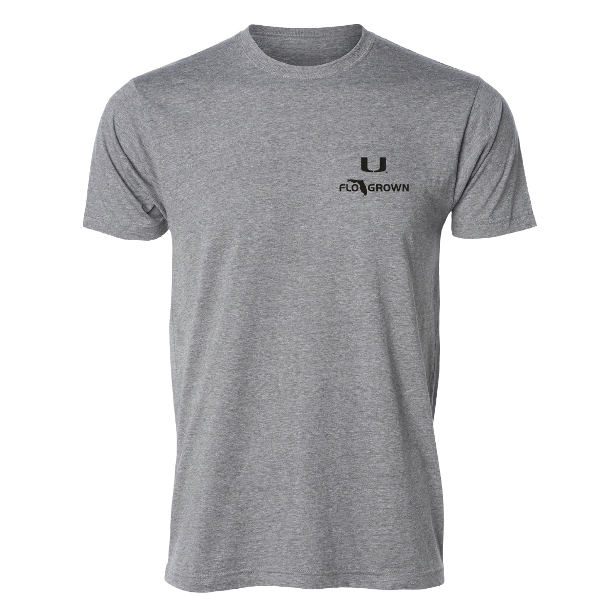 FloGrown Miami Hurricanes Grey It’s All About The U Wood Flag T-Shirt