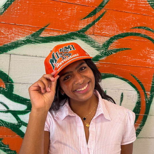 '47 Brand Miami Hurricanes Orange Trendy Glitter Adjustable Hat