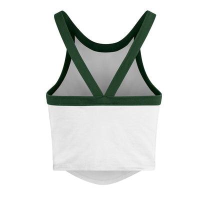 '47 Brand Miami Hurricanes Women's White Retro Star Cropped Tank Top