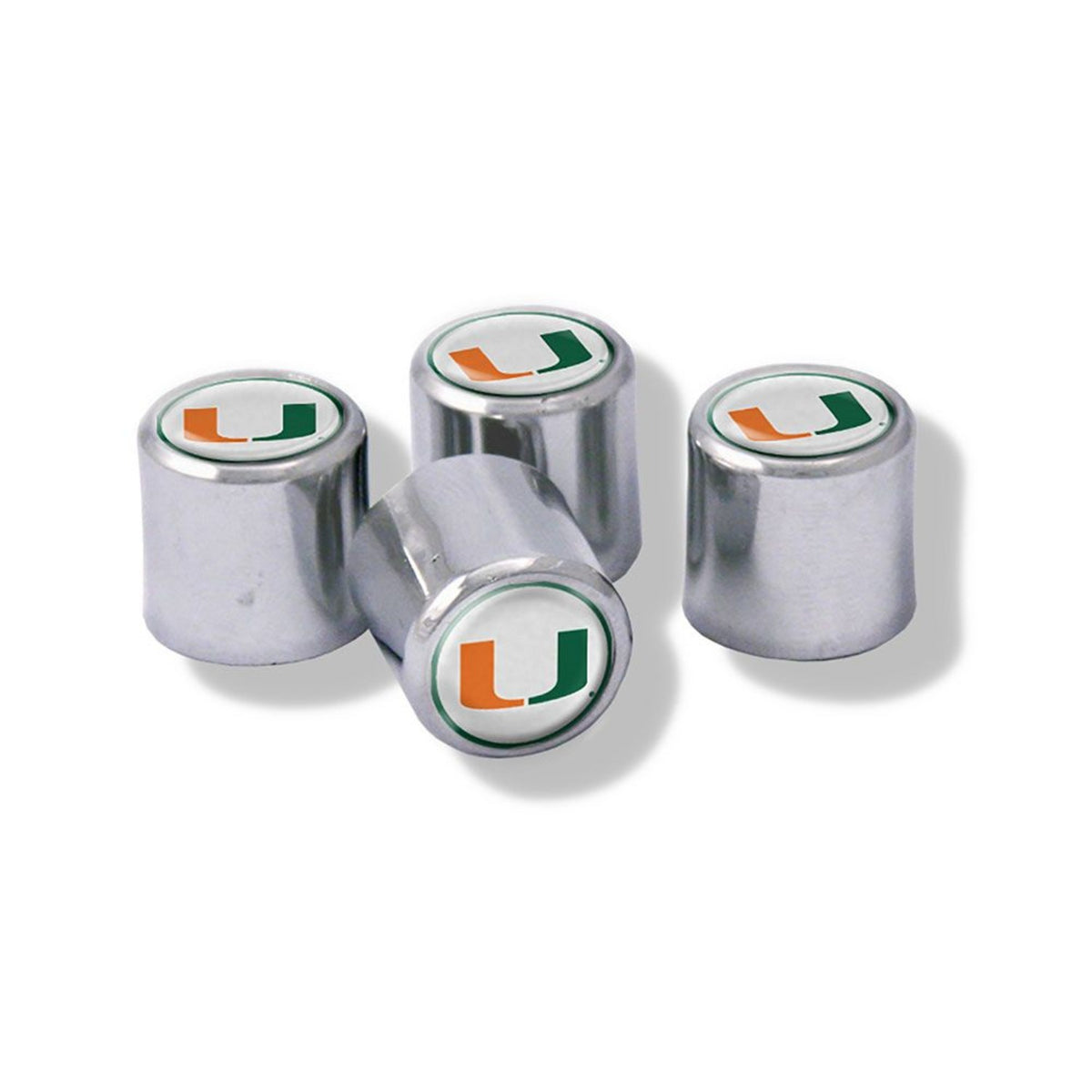 WinCraft University of Miami Silver Valve Stem Caps