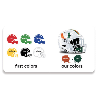 WinCraft Miami Hurricanes Baby A Fan is Born Board Book
