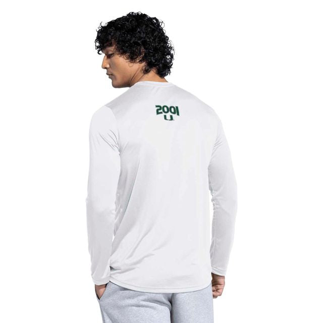 adidas Miami Hurricanes White 2001 Collection Longsleeve Sebastian T-Shirt